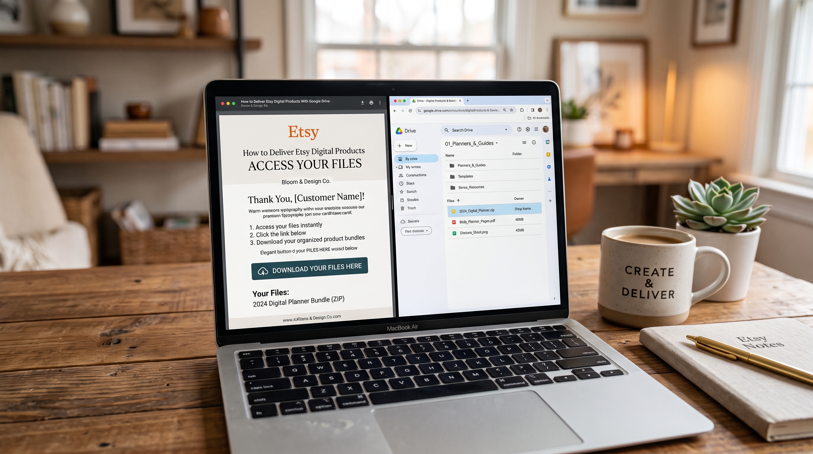 How to Deliver Etsy Digital Products With Google Drive