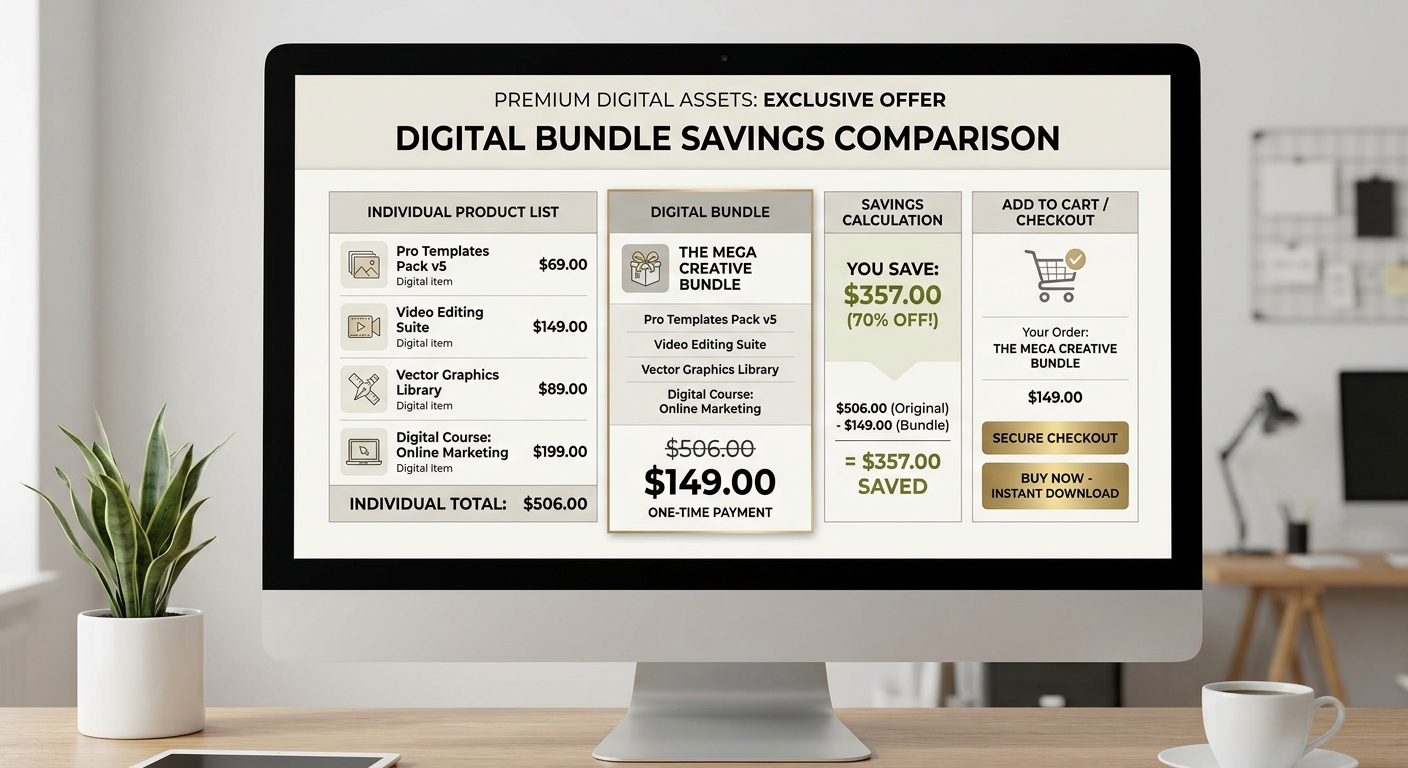 How to Create a Digital Bundle That Sells - Product Use and Finished Results